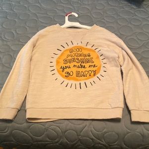NWOT. 5T Good morning sunshine sweatshirt.